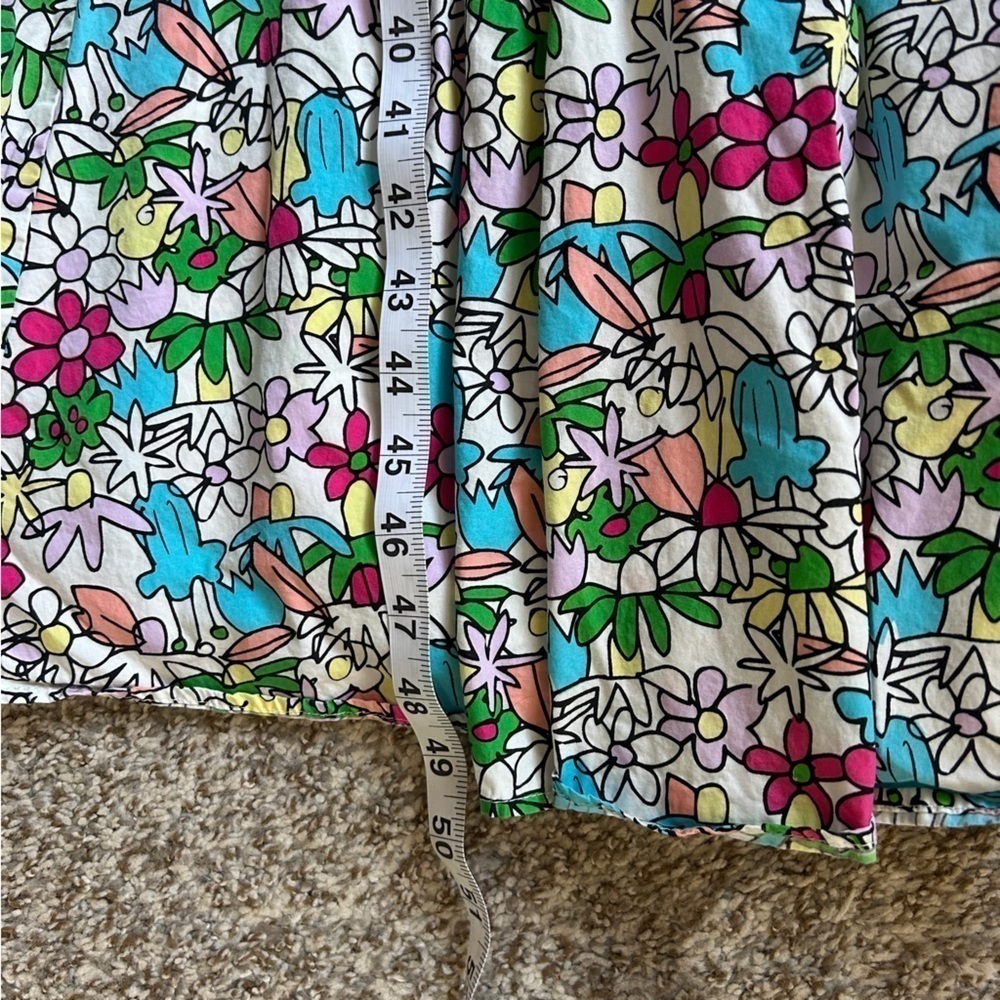 S/W/F Lush Dress Colorful Floral Midi Dress Spring Wedding Guest Formal Large - Picture 9 of 10
